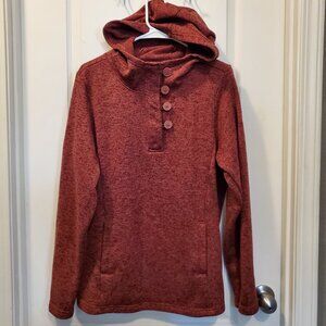 Columbia Sportswear Co. Cozy heathered Rusty Red Fleece Hoodie - Size XL